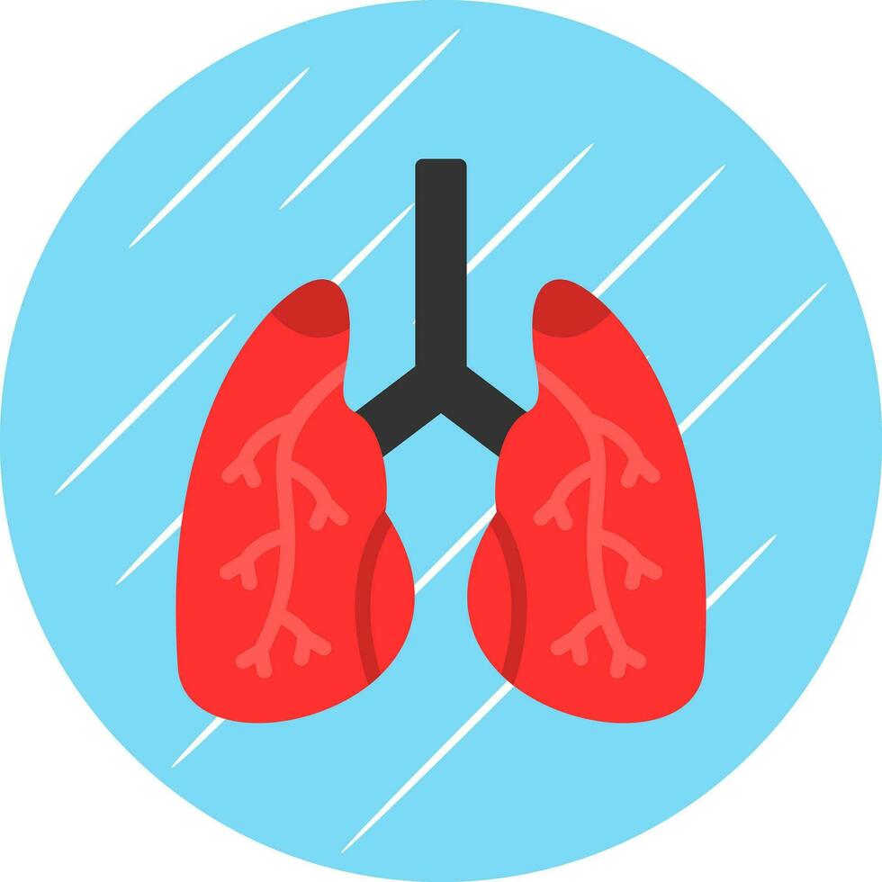 conception d'icône de vecteur de poumons