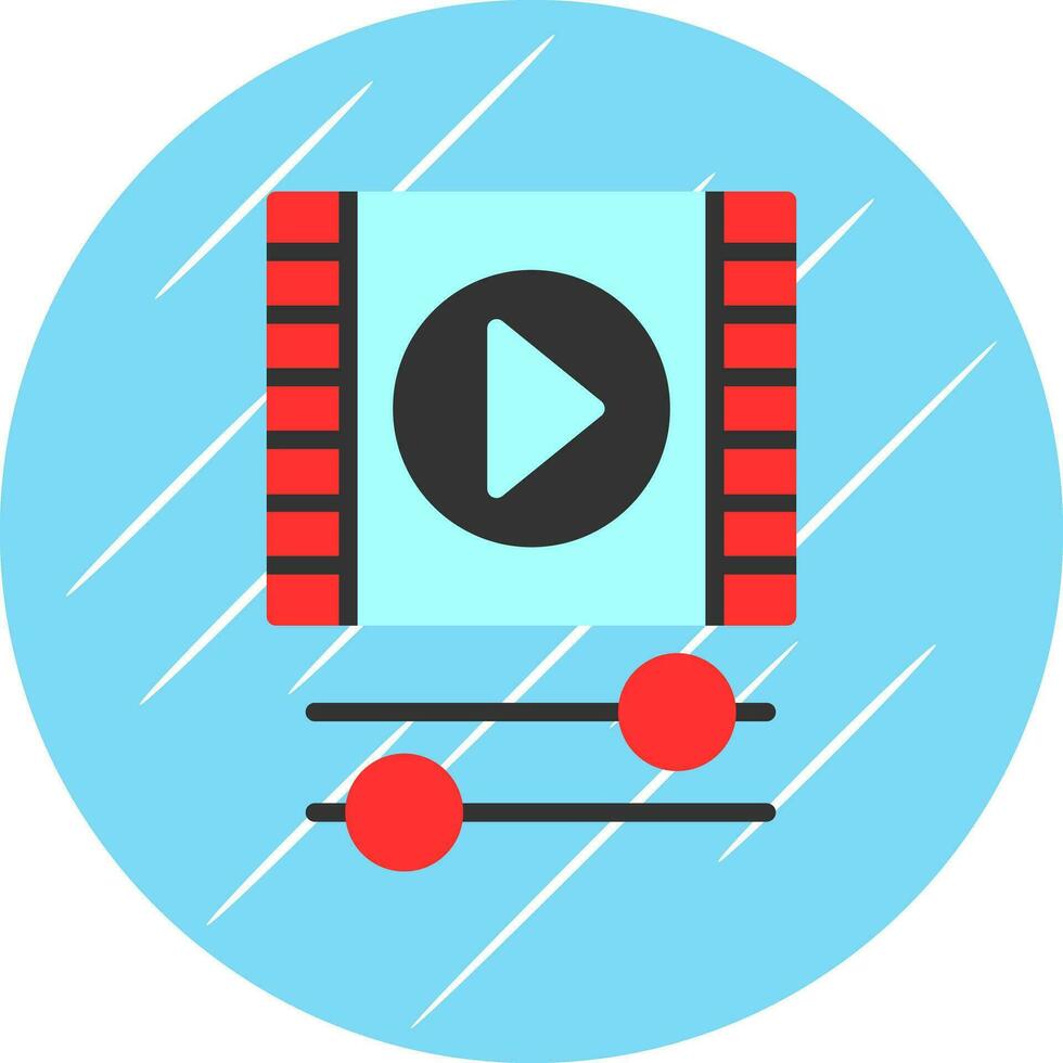 conception d'icônes vectorielles vidéo vecteur