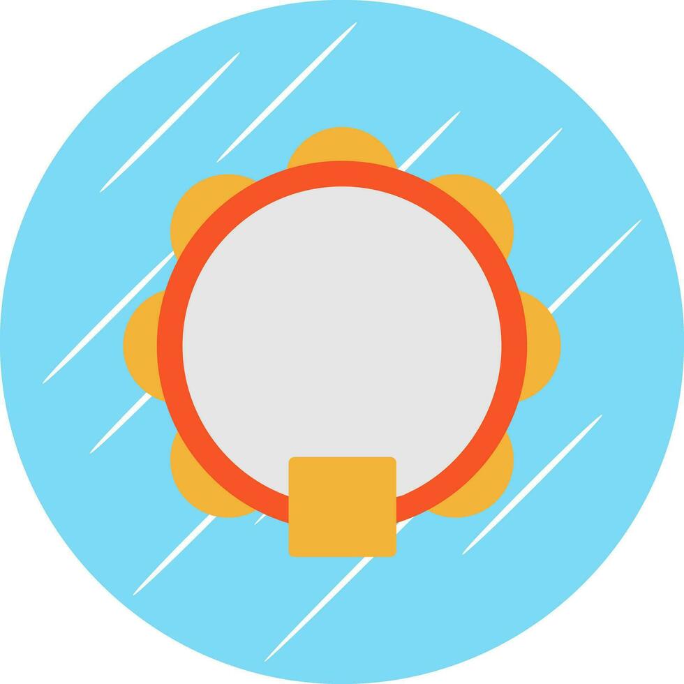 conception d'icône de vecteur de tambourin
