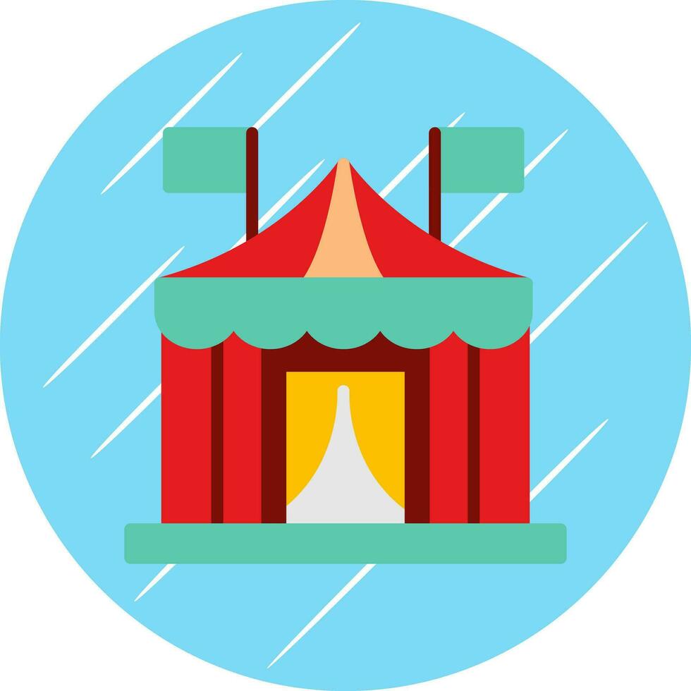 conception d'icône de vecteur de tente de cirque
