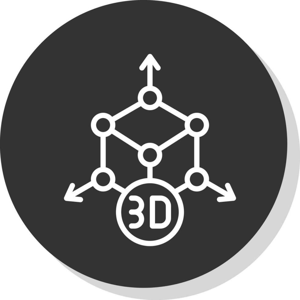 conception d'icône vectorielle de modélisation 3d vecteur