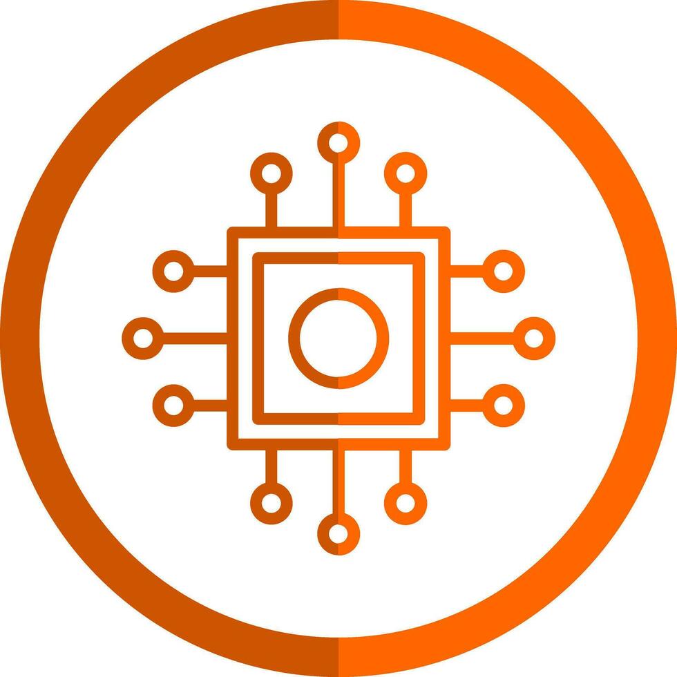 conception d'icône de vecteur de processeur