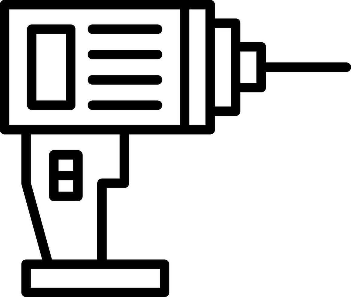 conception d'icône de vecteur de machine de forage