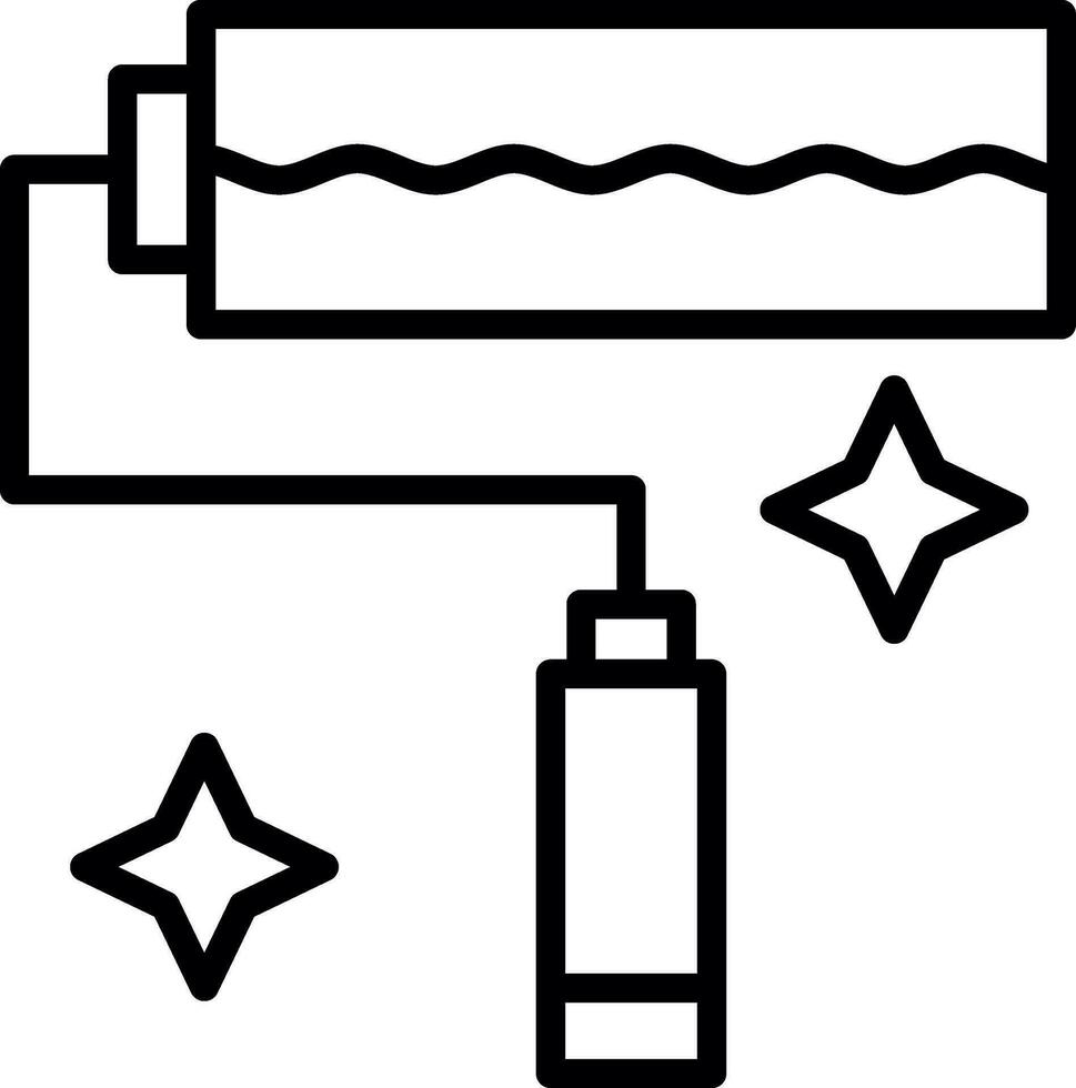 conception d'icône de vecteur de rouleau de peinture