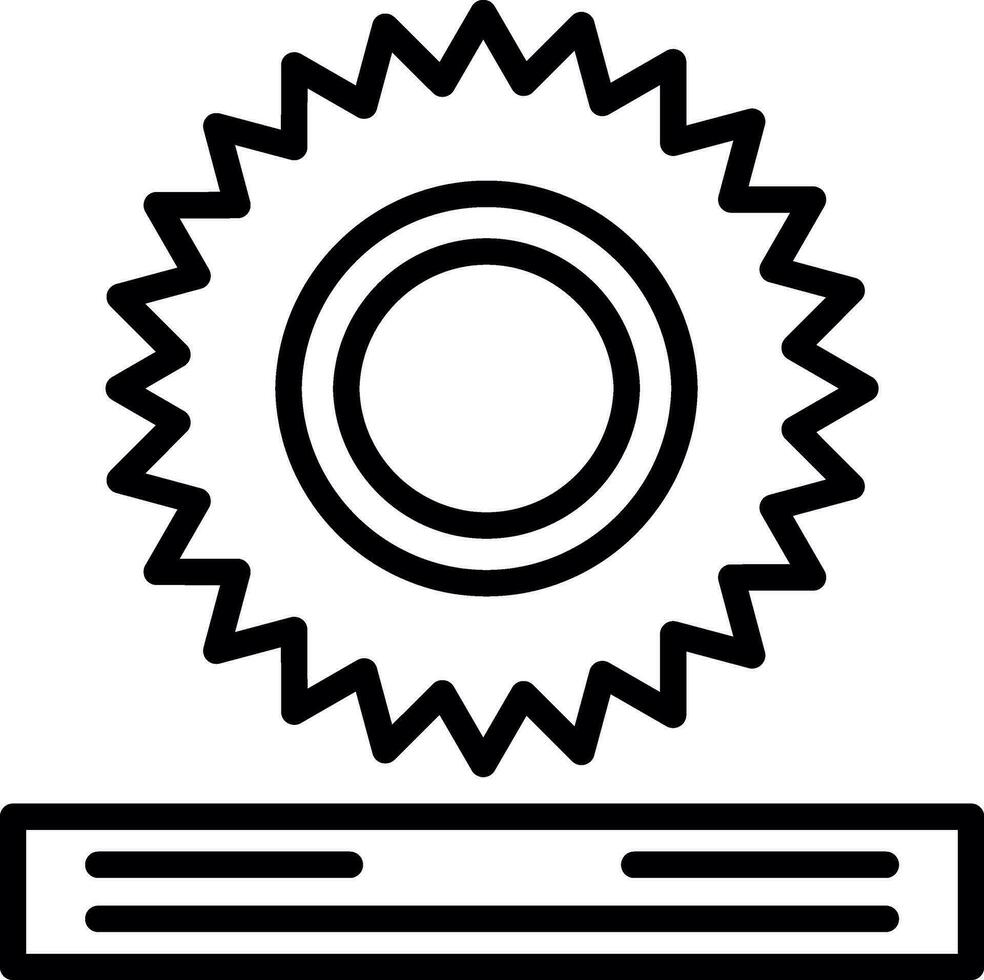 conception d'icône de vecteur de scie