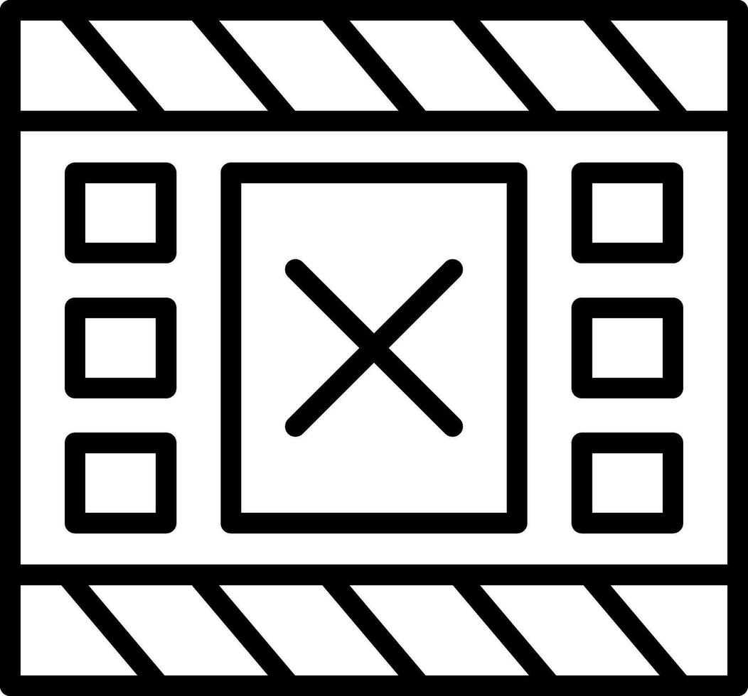 conception d'icône vectorielle croisée vecteur