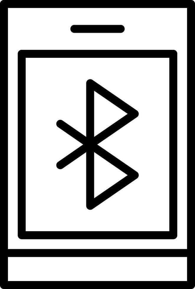 conception d'icône de vecteur bluetooth