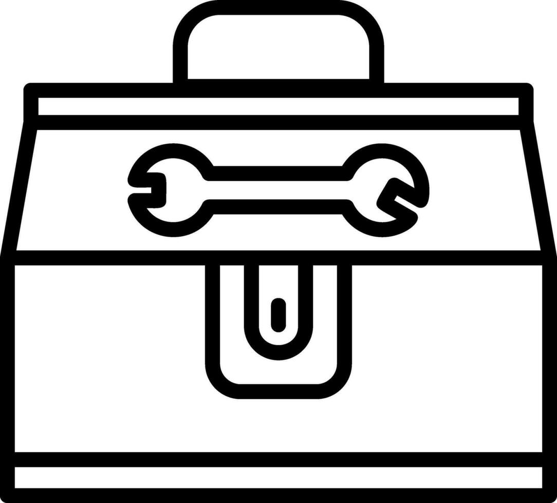 conception d'icône de vecteur de boîte à outils