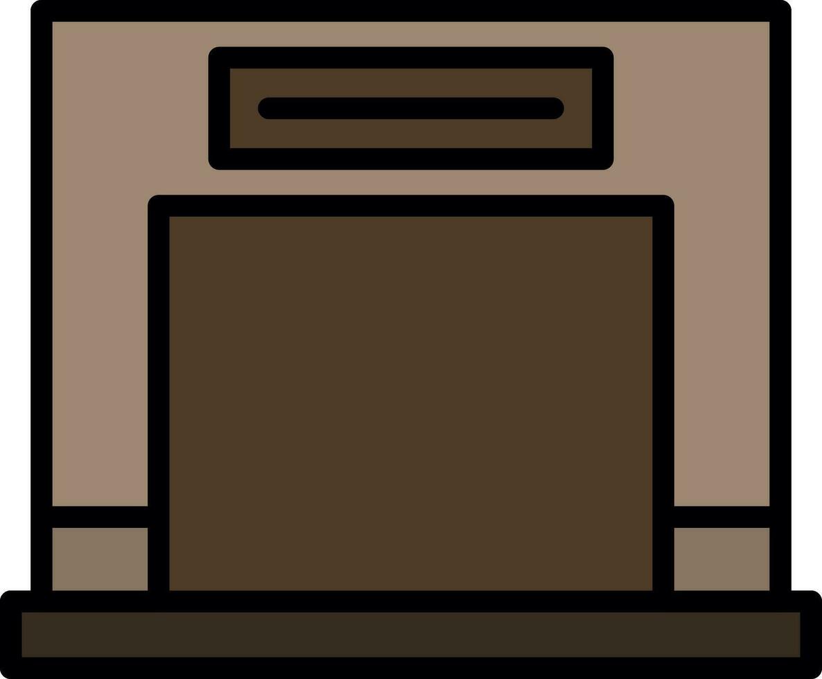 conception d'icône de vecteur de cheminée