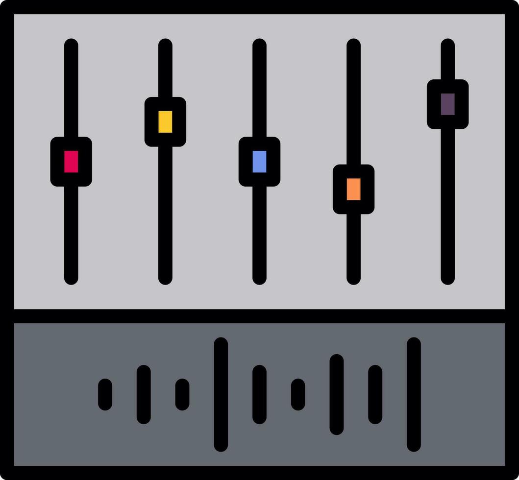 conception d'icône de vecteur d'égaliseur