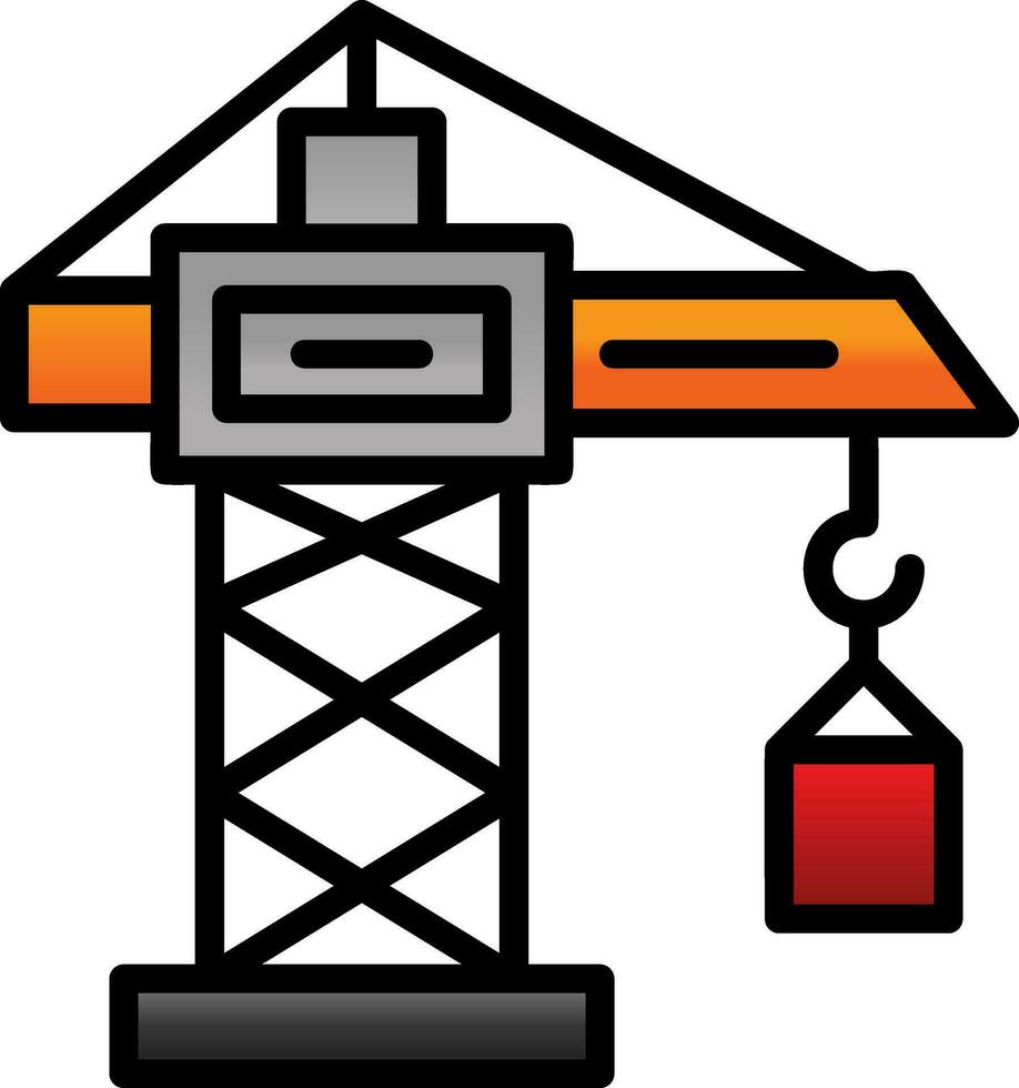 conception d'icône de vecteur de grue