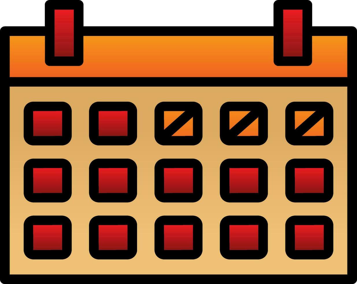 conception d'icône de vecteur de calendrier