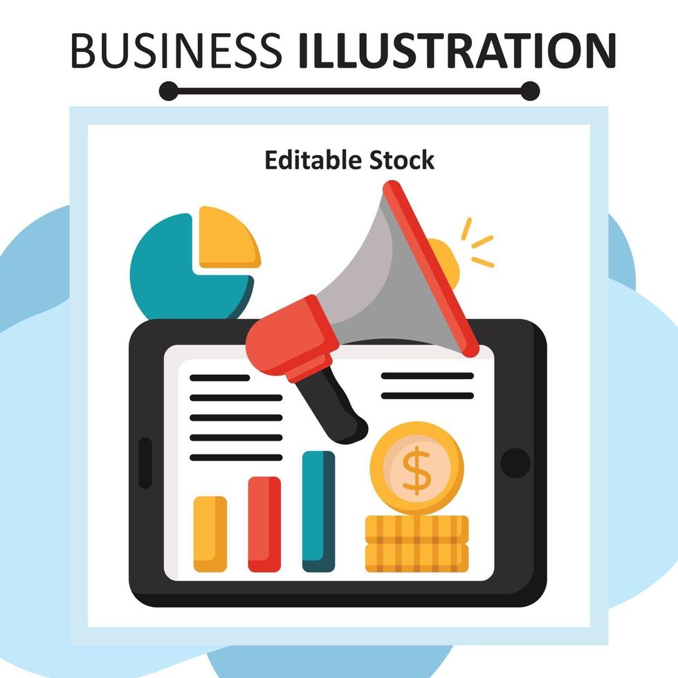 fichier de stock modifiable d'illustration d'entreprise vecteur