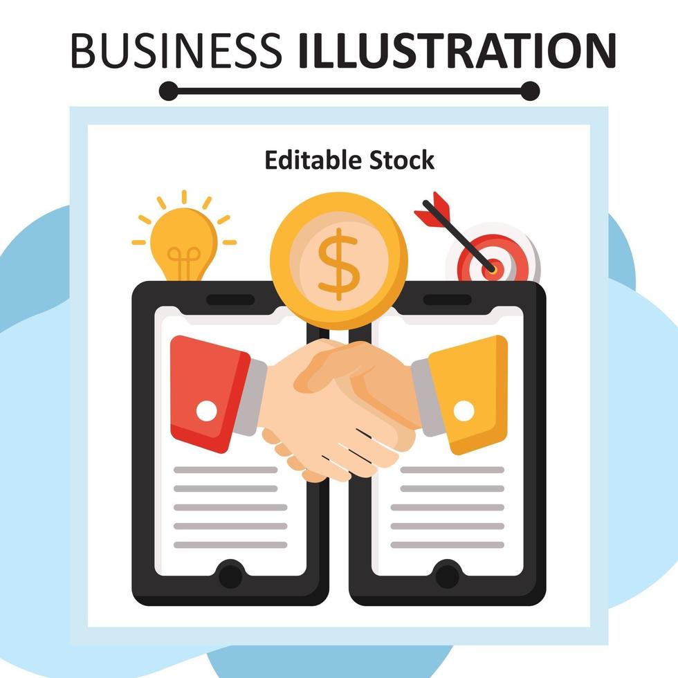 fichier de stock modifiable d'illustration d'entreprise vecteur