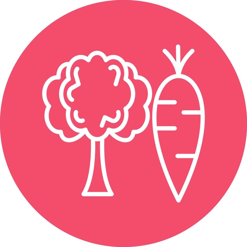 conception d'icône de vecteur de légumes