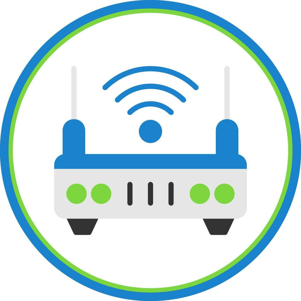 conception d'icône de vecteur de routeur
