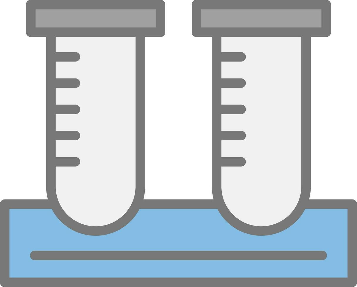 conception d'icônes vectorielles de tubes à essai vecteur