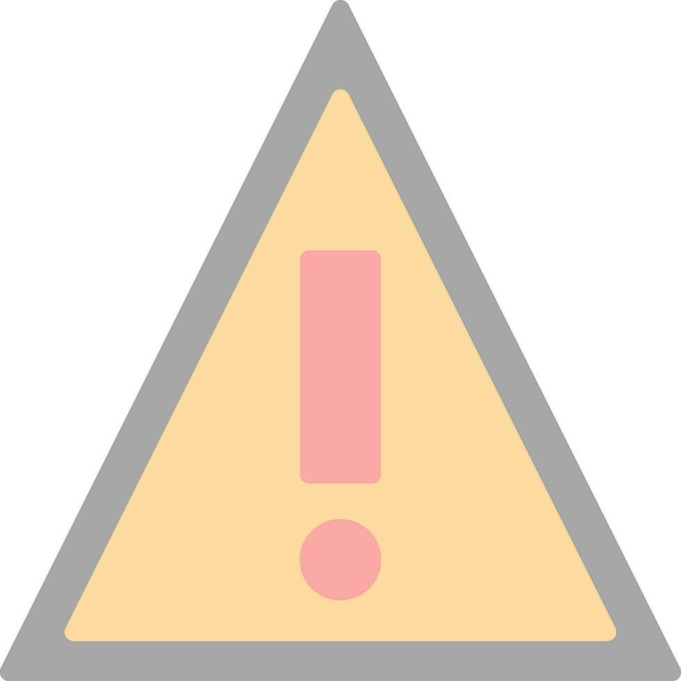 conception d'icône de vecteur d'avertissement