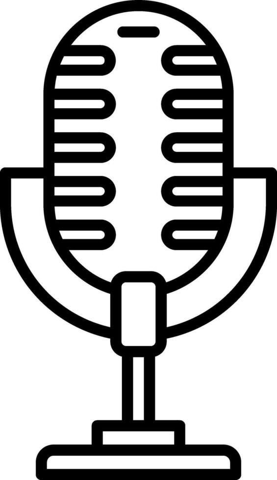 conception d'icône de vecteur de microphone