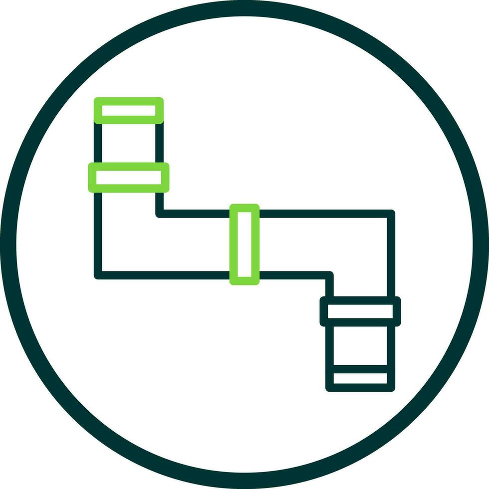 conception d'icône de vecteur de tuyau