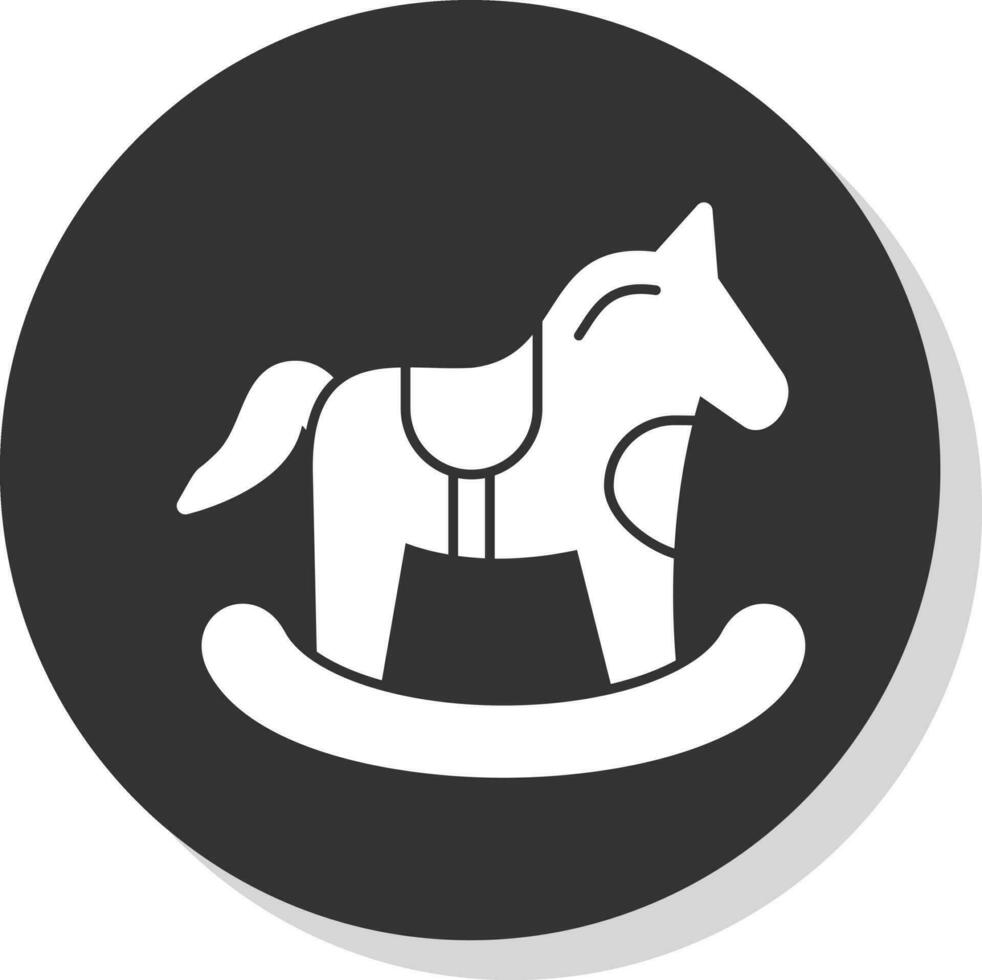 cheval jouet vecteur icône conception