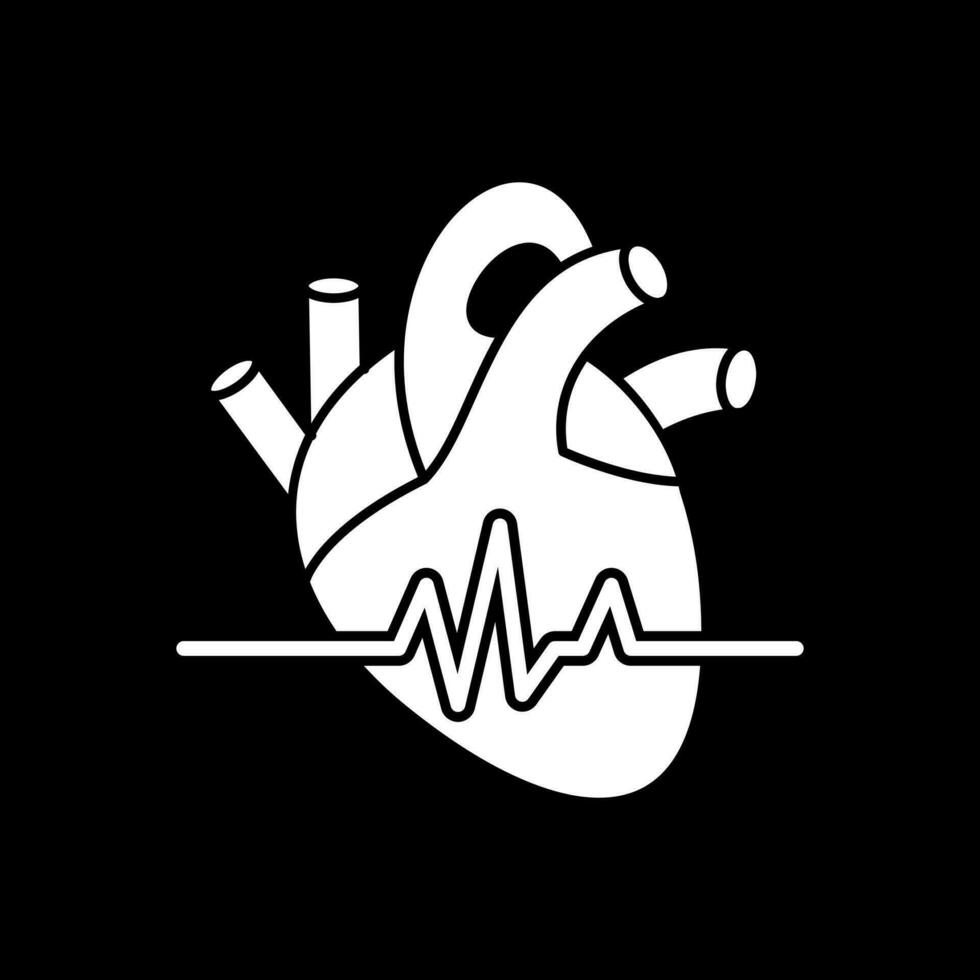 conception d'icône de vecteur de fréquence cardiaque