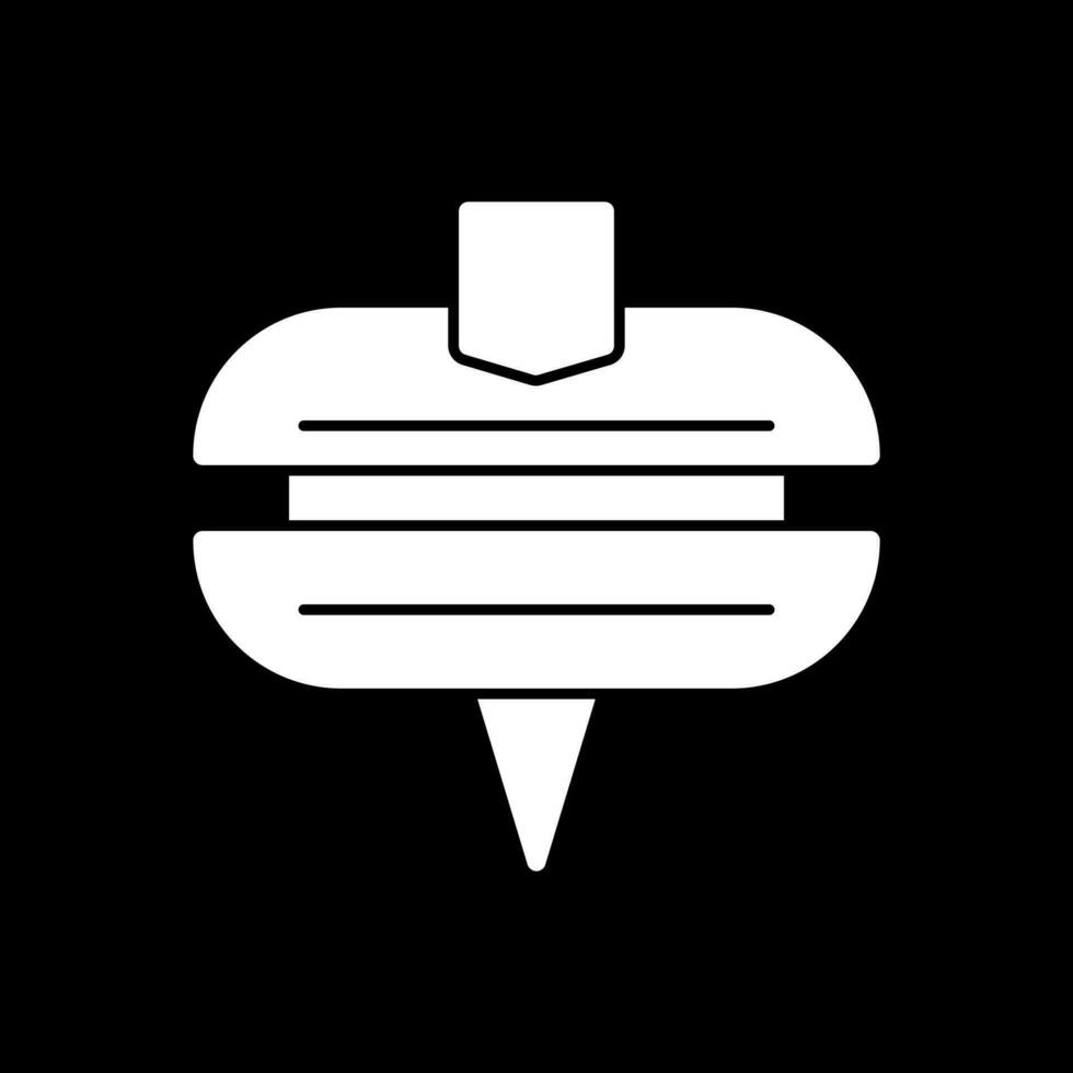 conception d'icône de vecteur de toupie