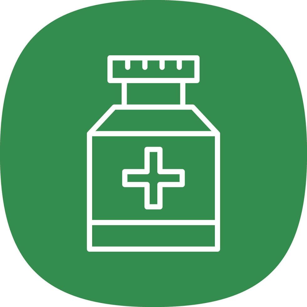conception d'icône de vecteur de pot de pilule