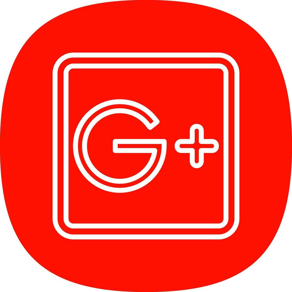 Google plus vecteur icône conception