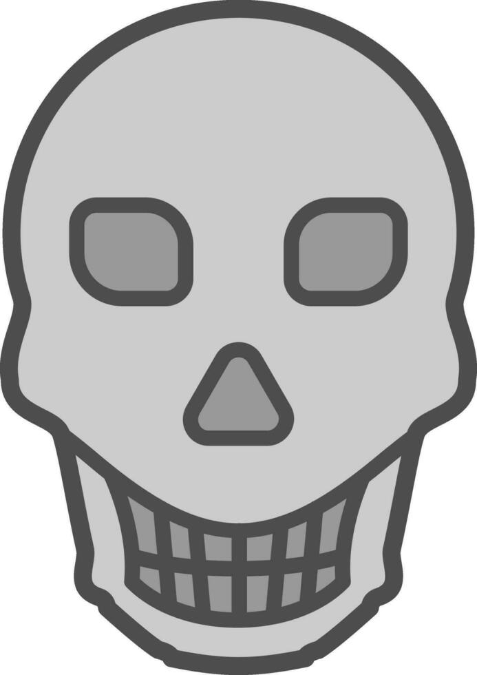conception d'icône de vecteur de crâne