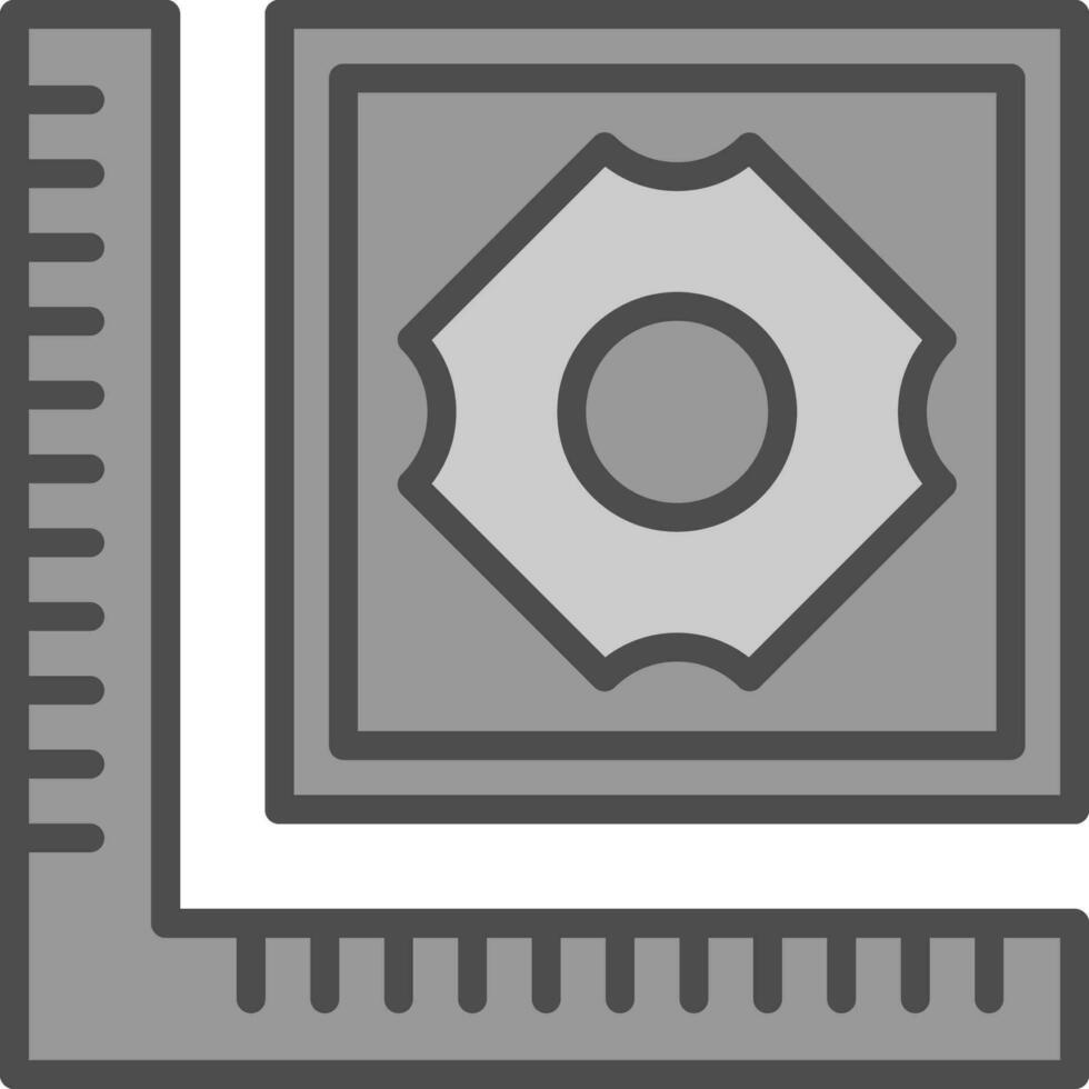 tuile mesure vecteur icône conception