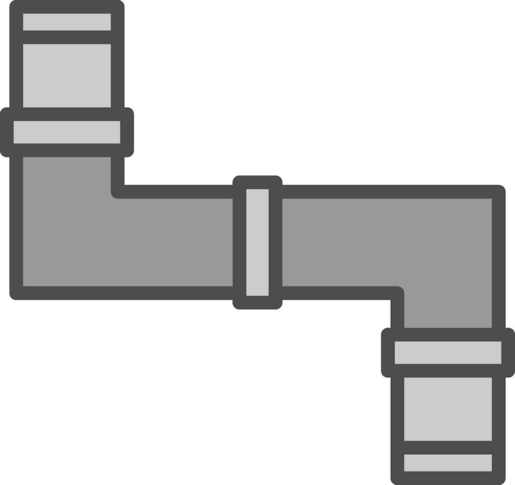 conception d'icône de vecteur de tuyau