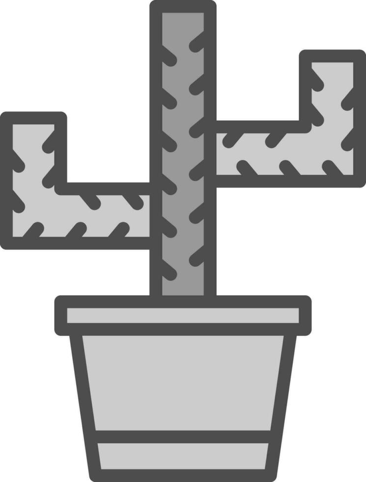 cactus pot vecteur icône conception