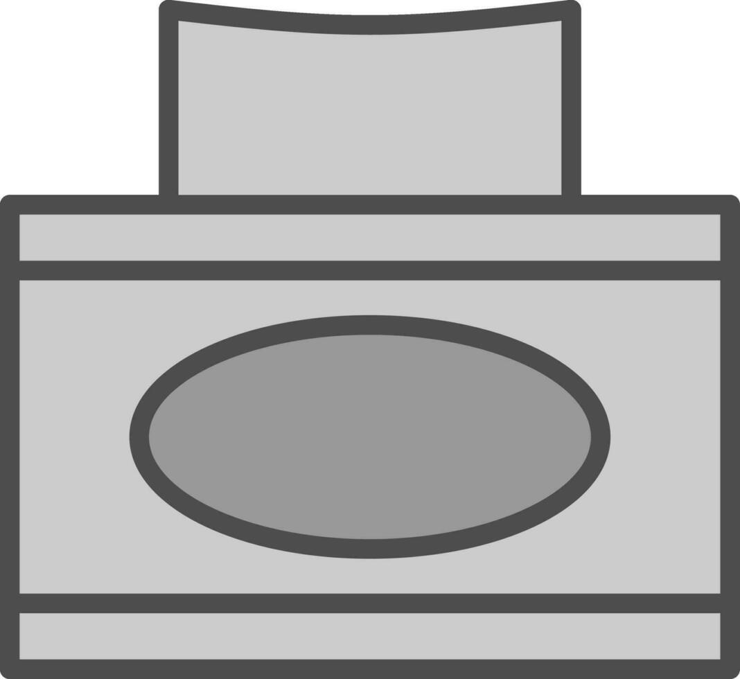 conception d'icône vectorielle de boîte à mouchoirs vecteur