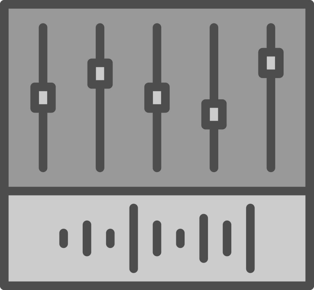conception d'icône de vecteur d'égaliseur
