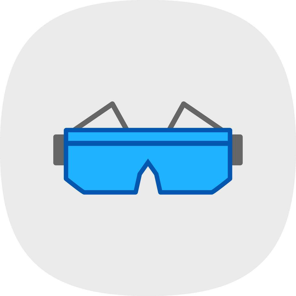 sécurité des lunettes de protection vecteur icône conception