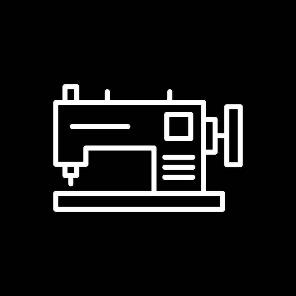 conception d'icône de vecteur de machine à coudre