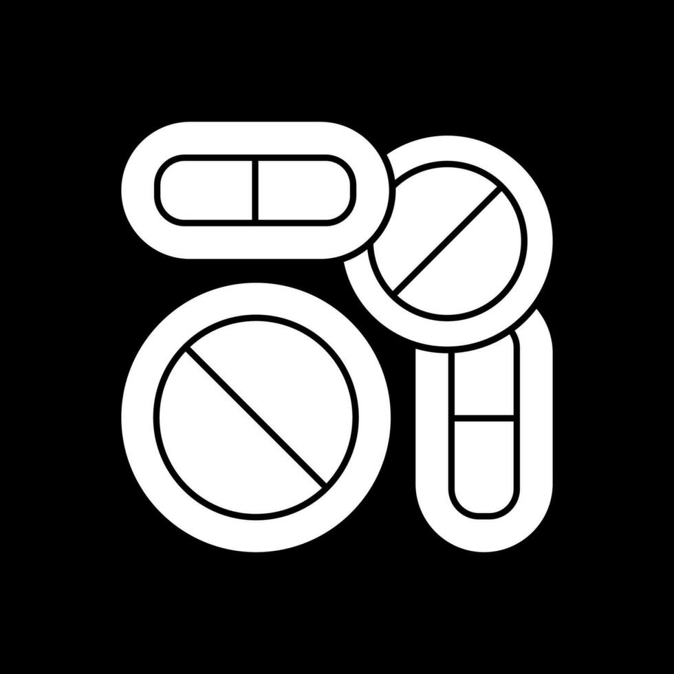 conception d'icône de vecteur de pilules