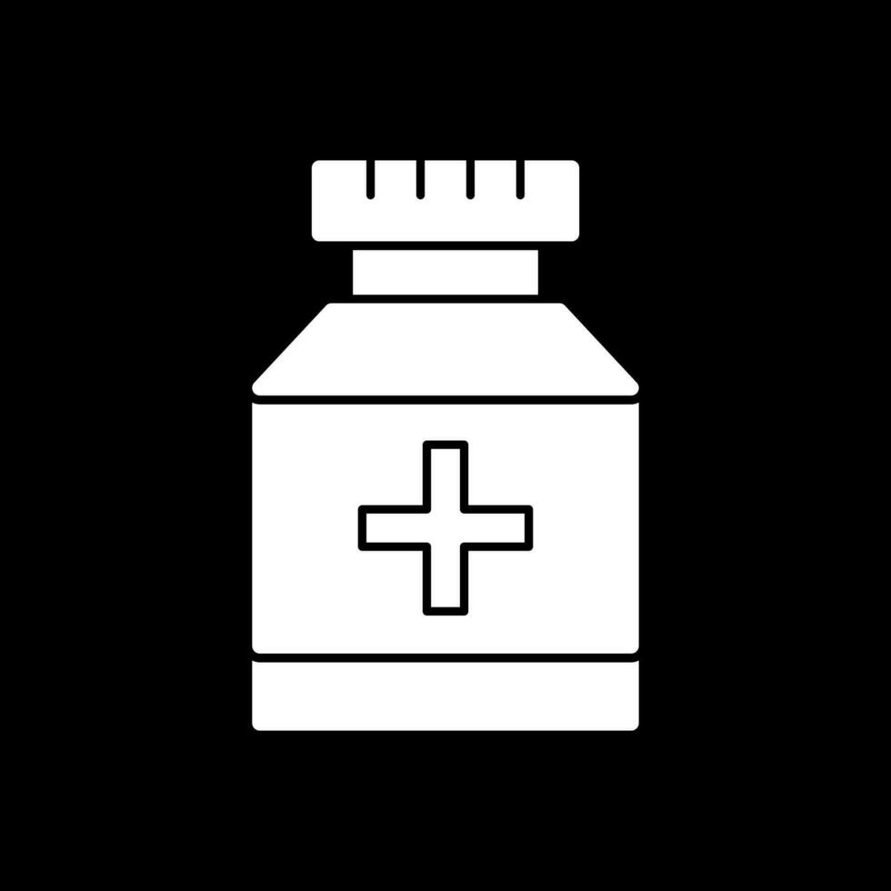 conception d'icône de vecteur de pot de pilule