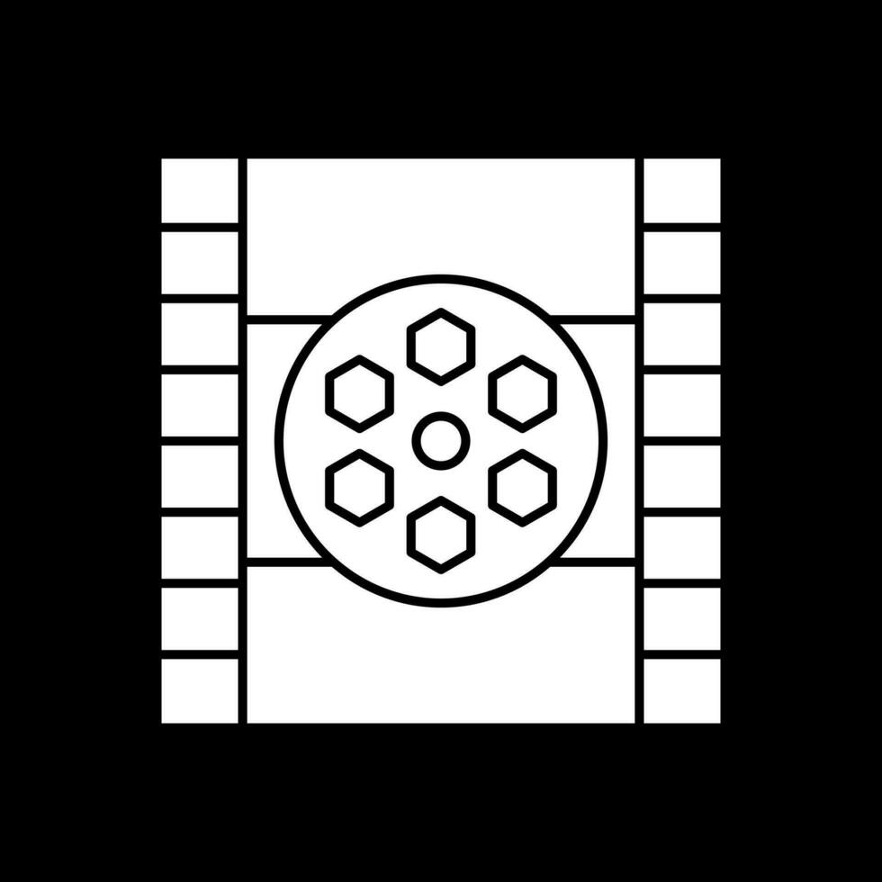 conception d'icône de vecteur de bobine de film