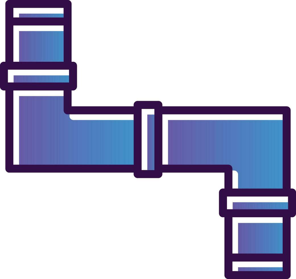 conception d'icône de vecteur de tuyau