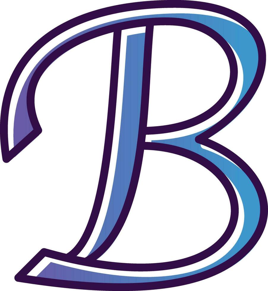 lettre b vecteur icône conception
