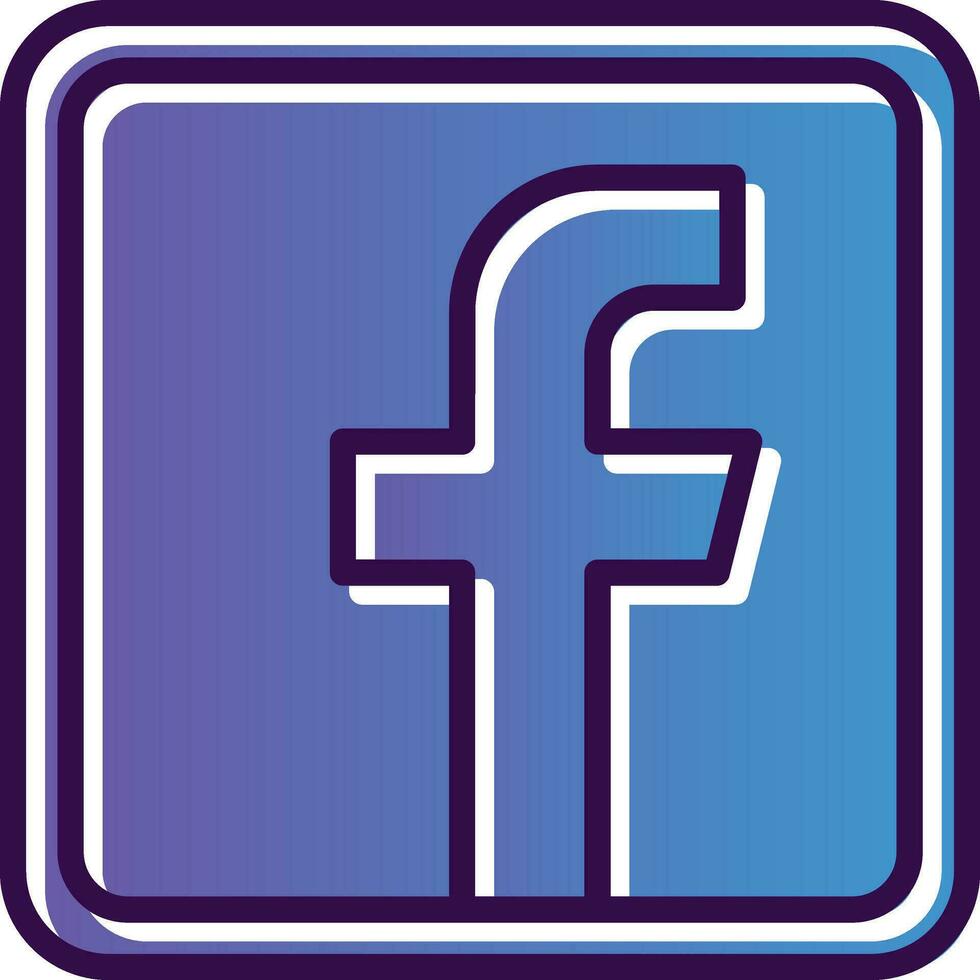 Facebook logo vecteur icône conception