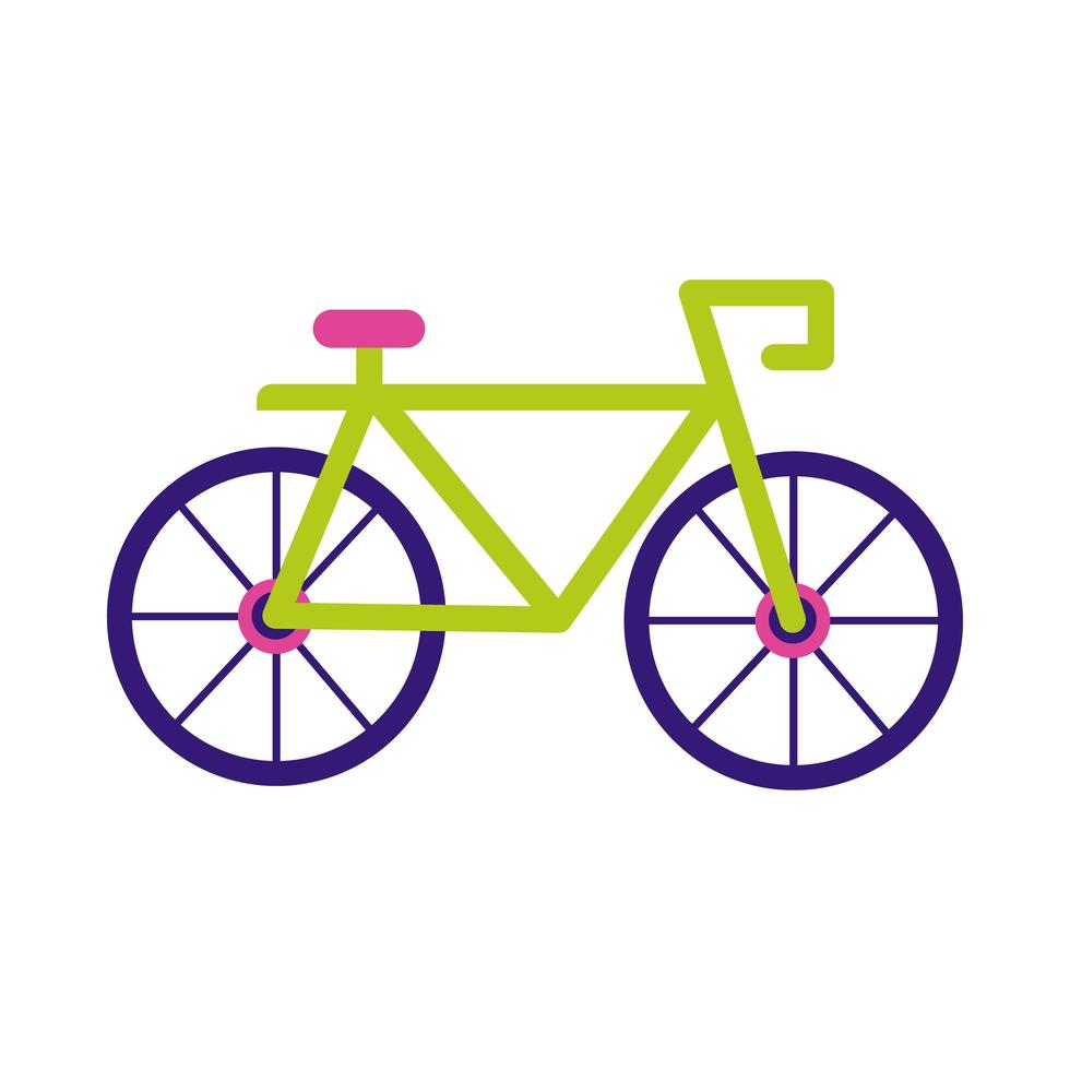 icône de style plat de vélo de sport vecteur