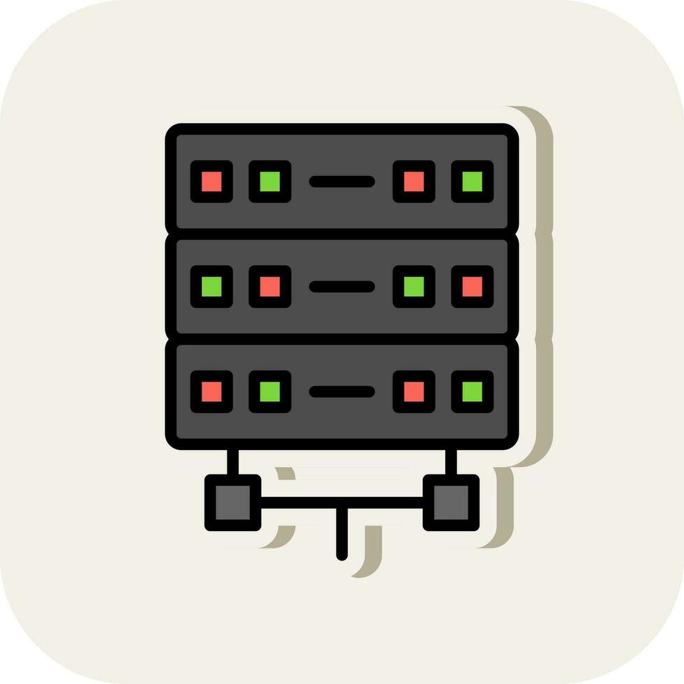 conception d'icône de vecteur de serveur