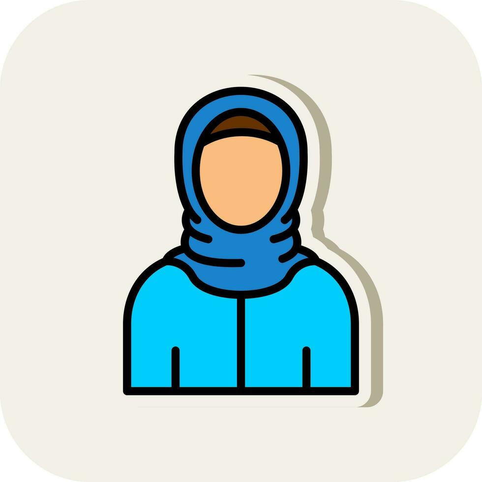 arabe femme vecteur icône conception