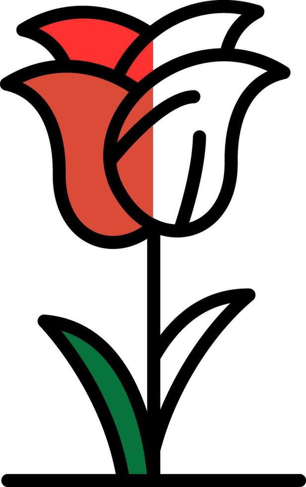 conception d'icône vecteur tulipe