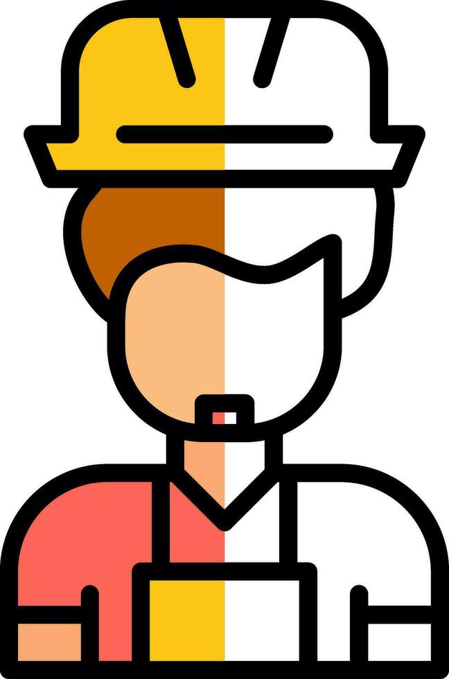 construction ouvrier vecteur icône conception