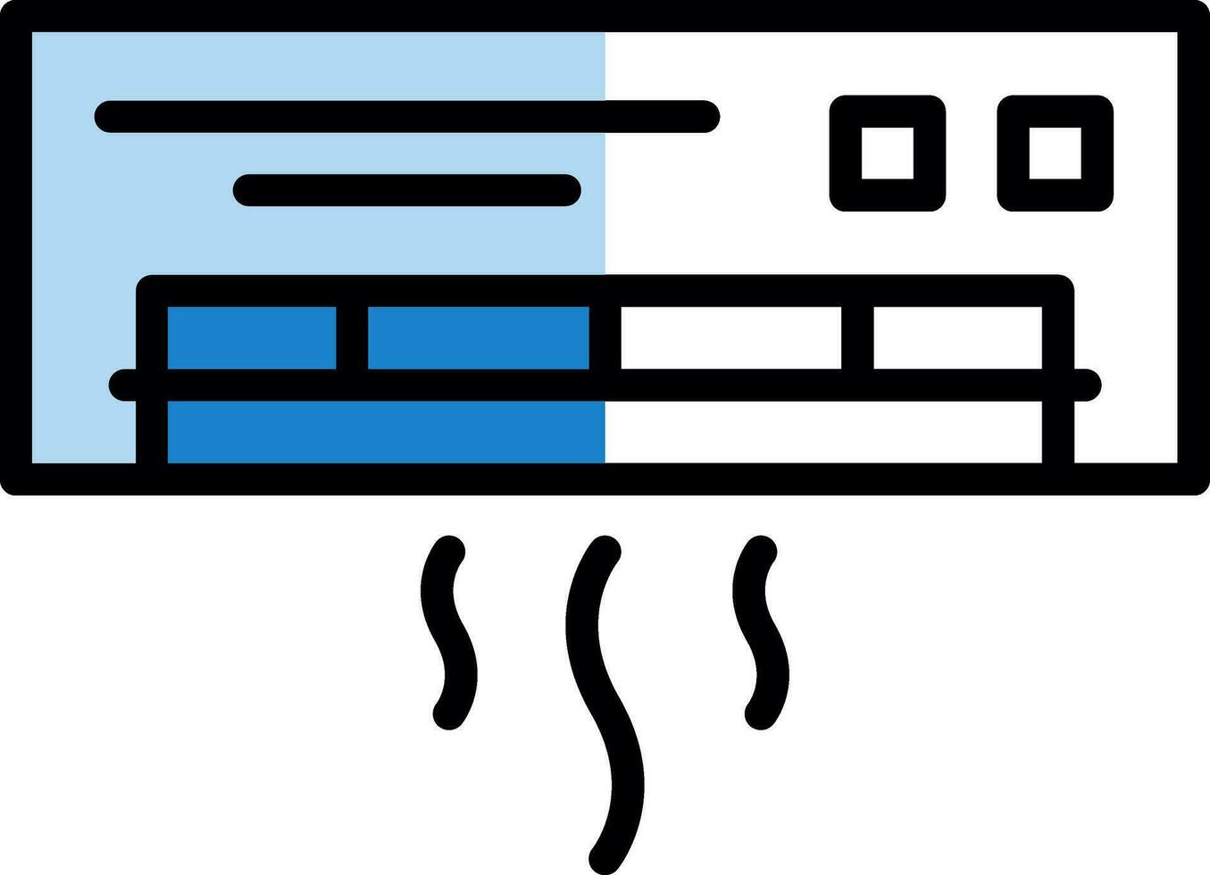 conception d'icône de vecteur de climatiseur