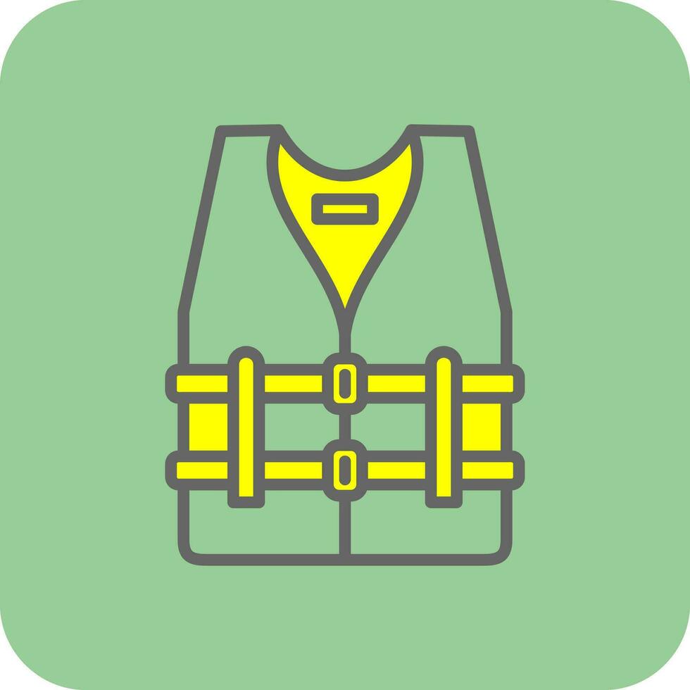 conception d'icône de vecteur de gilet de sauvetage